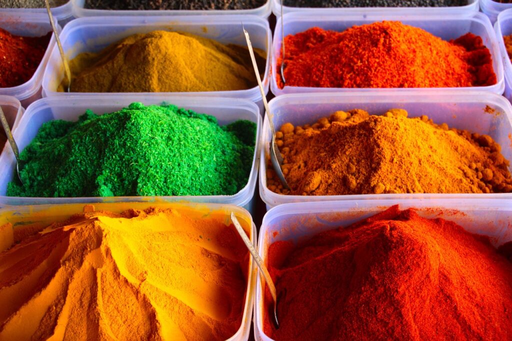 color, spices, saffron