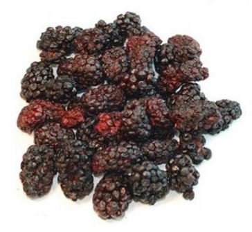 Bio dehydrierte Brombeeren